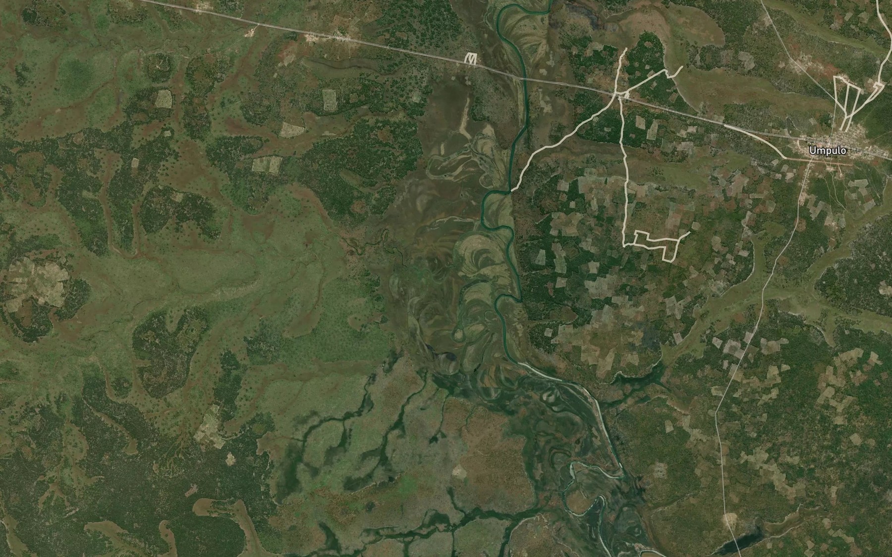 Satellite map of the Manhana