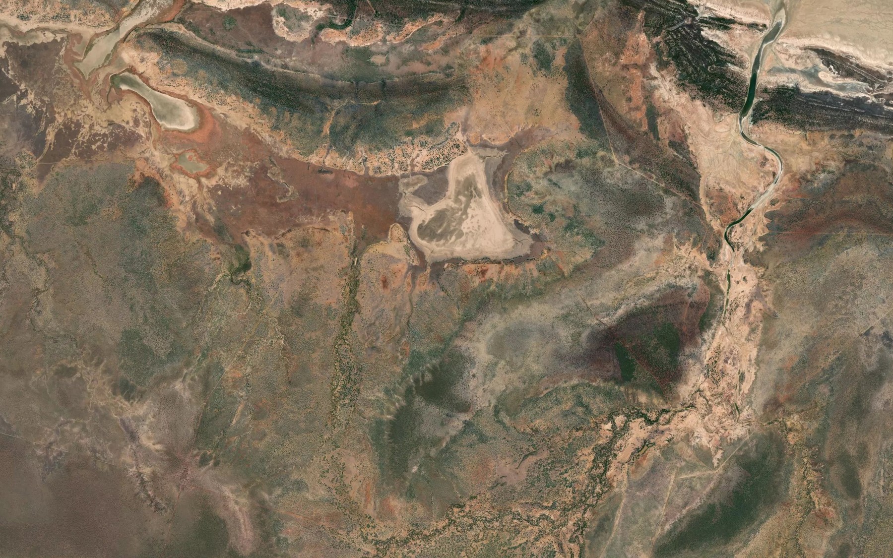 Satellite map of the Rocky Lake