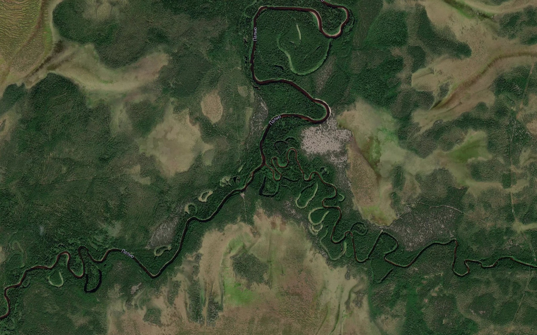 Satellite map of the Voyvozh