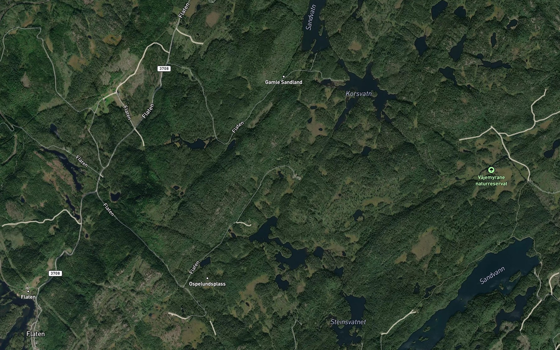 Satellite map of the Furlandstjonn