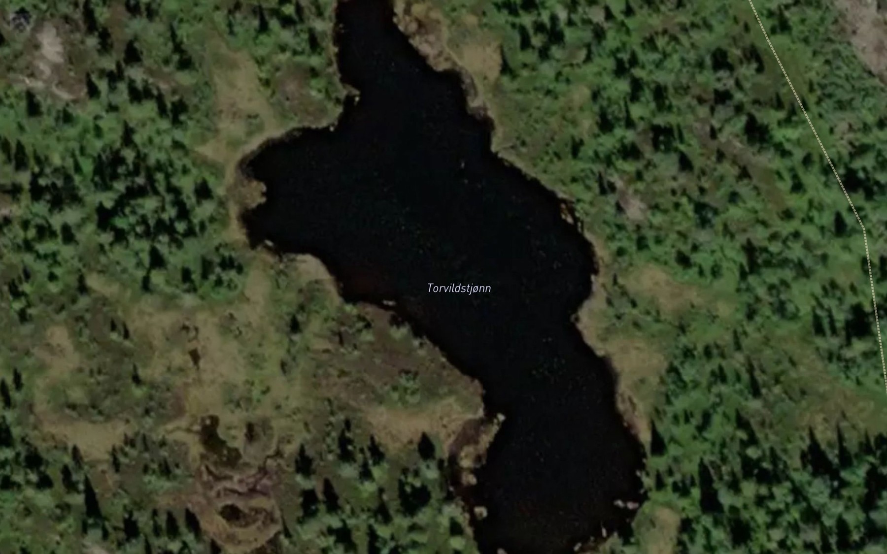 Satellite map of the Torvildstjonn