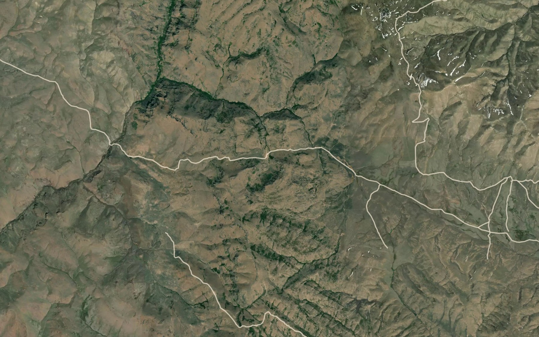 Satellite map of the Cottonwood Springs