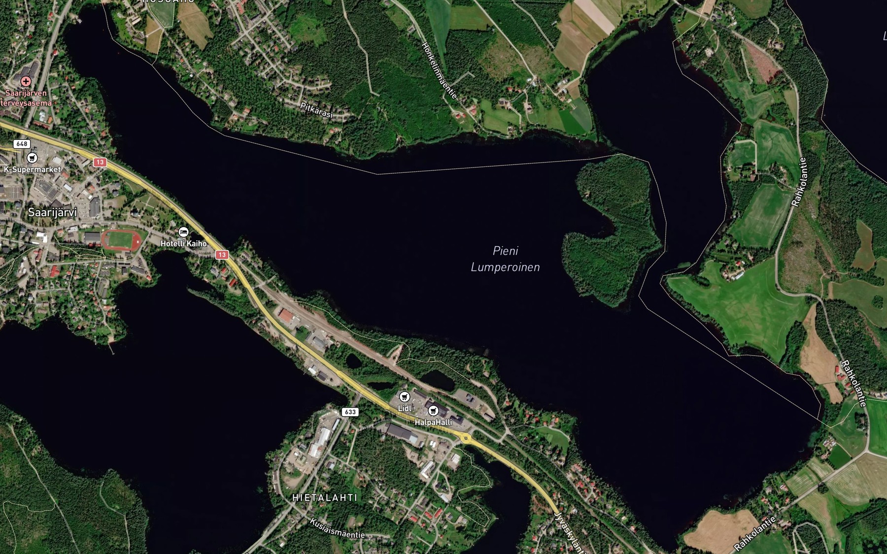 Satellite map of the Pieni-Lumperoinen