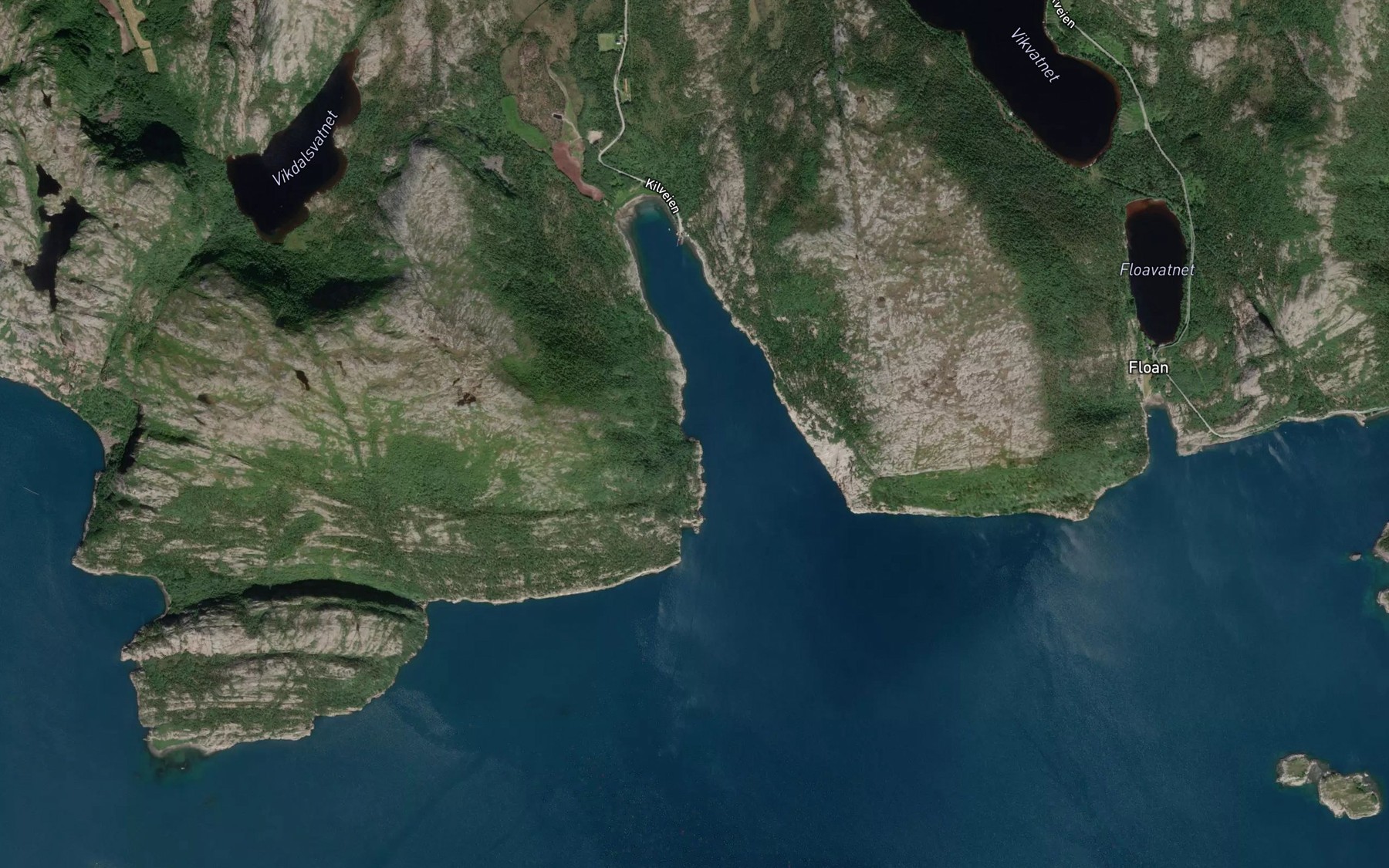 Satellite map of the Kilnesbukta