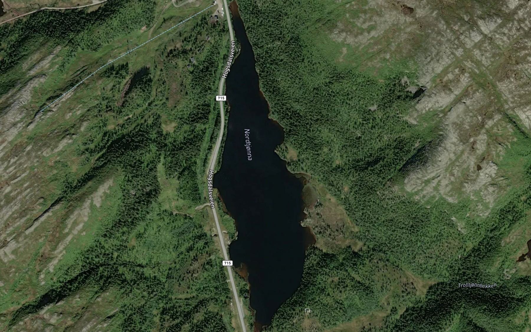 Satellite map of the Haugstjornane