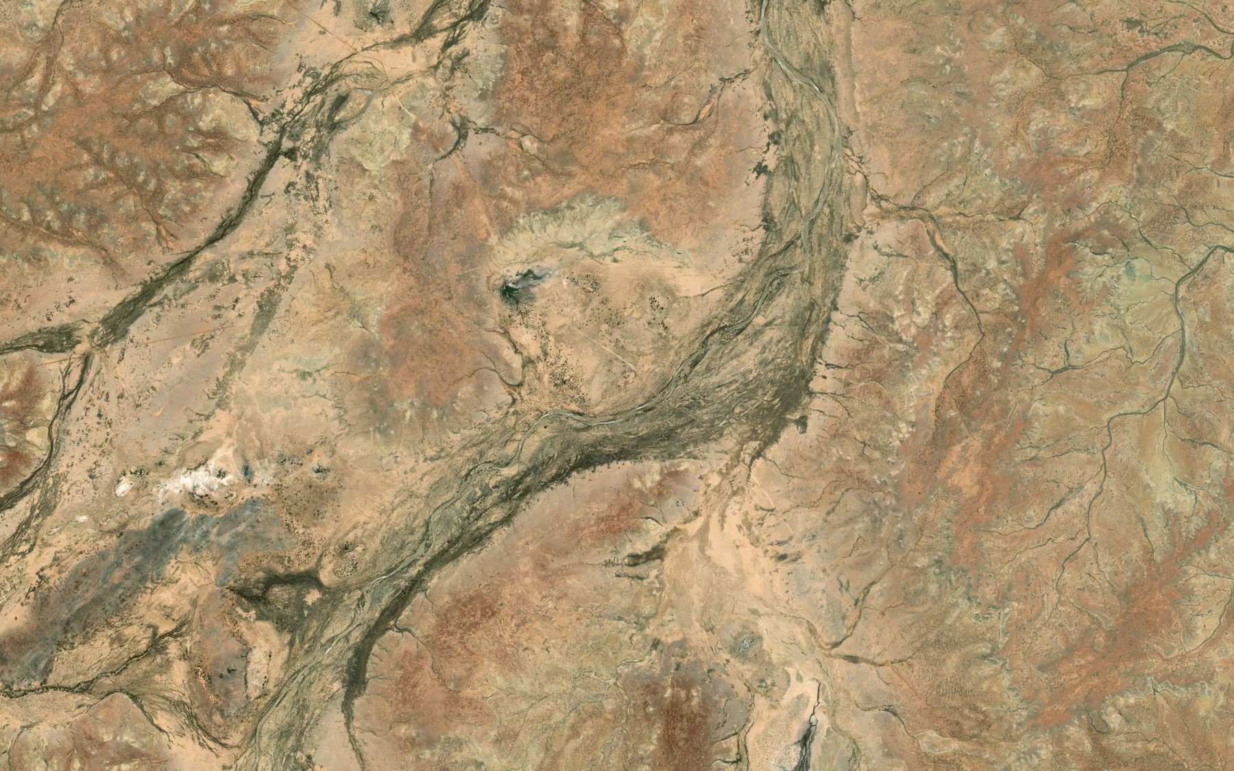 Satellite map of the Hawkers Creek