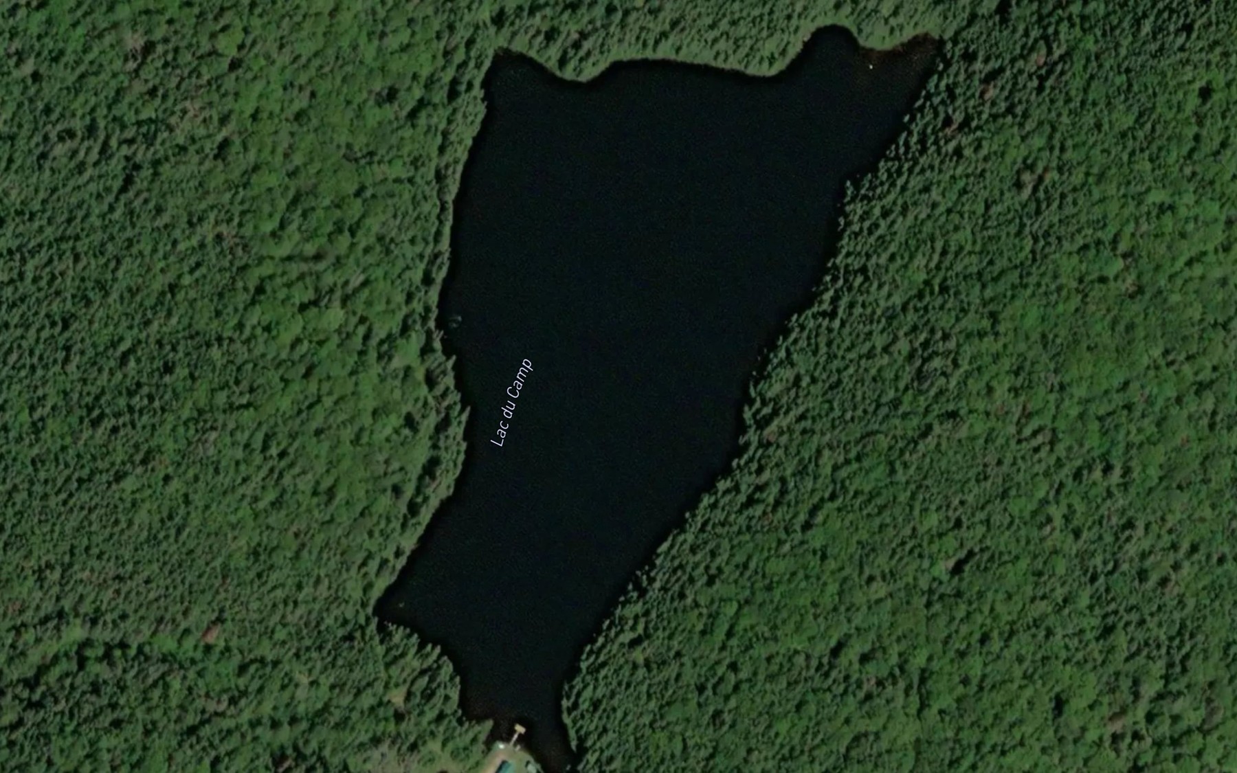 Satellite map of the Lac du Camp