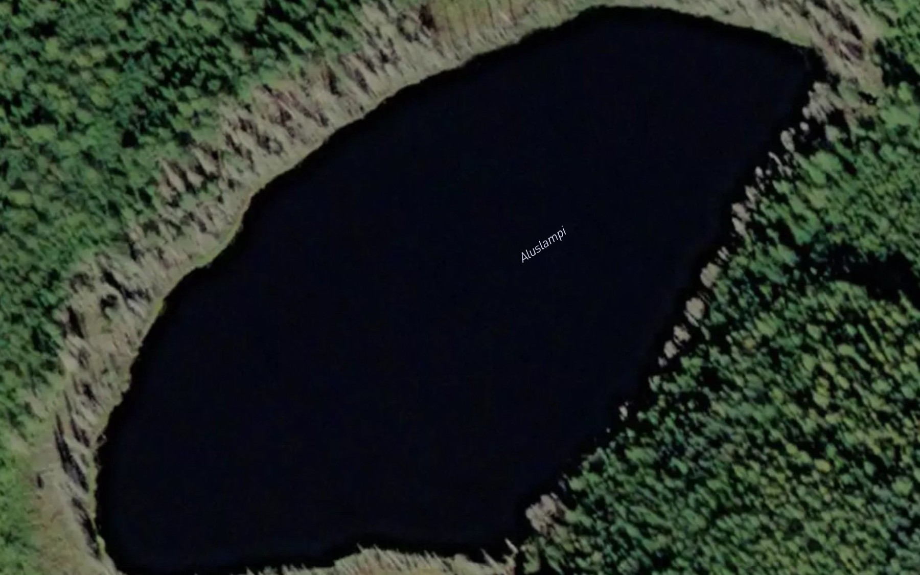 Satellite map of the Aluslampi