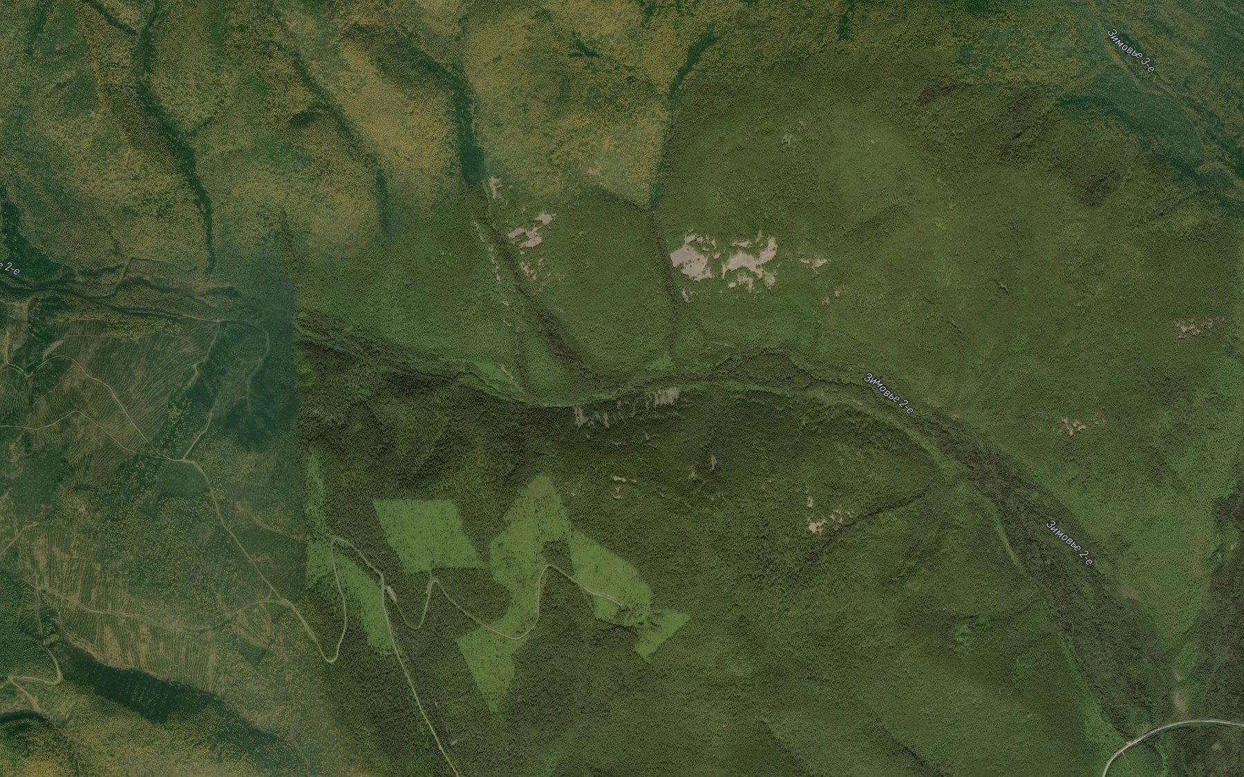 Satellite map of the Valunnyy
