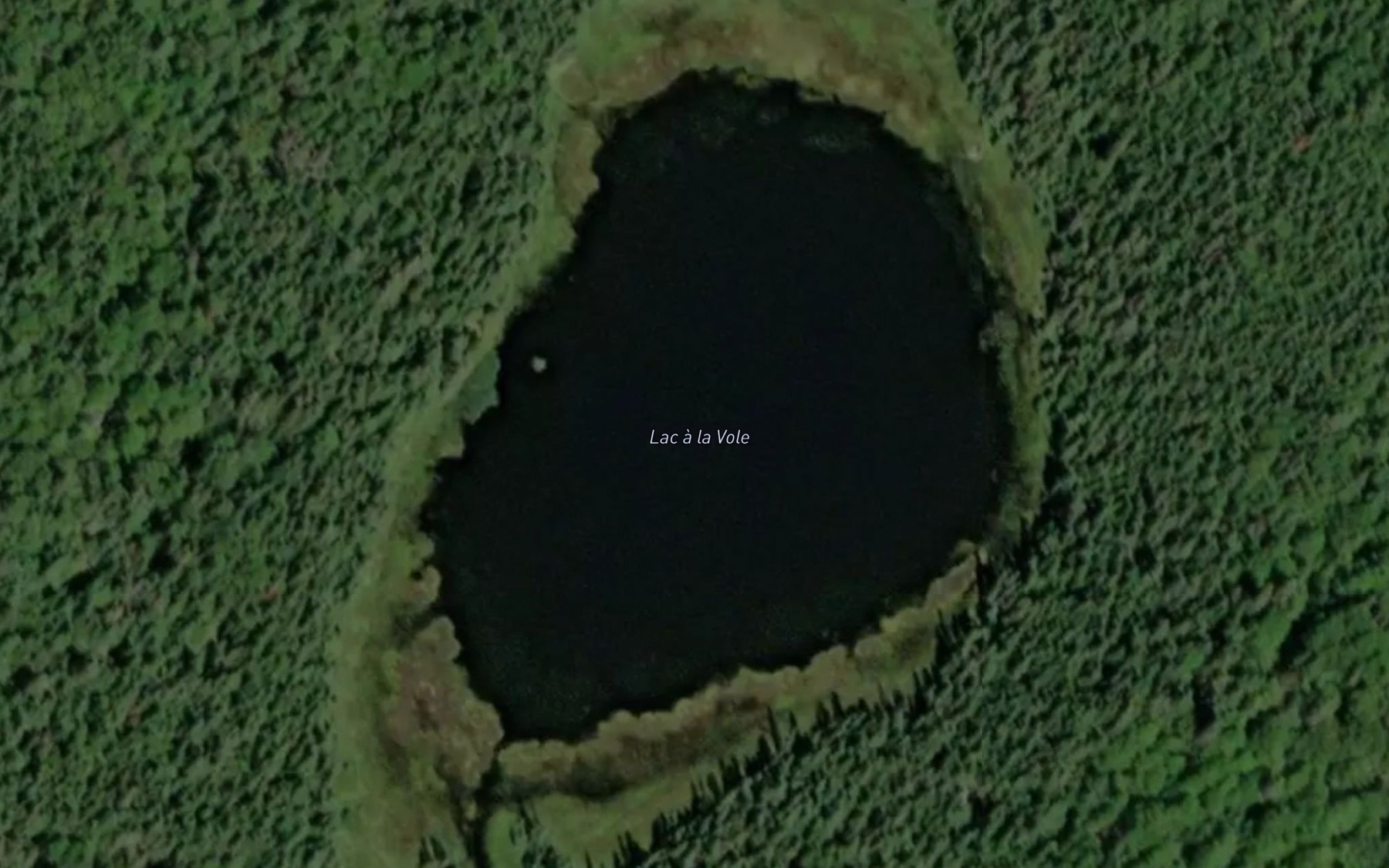 Satellite map of the Lac a la Vole