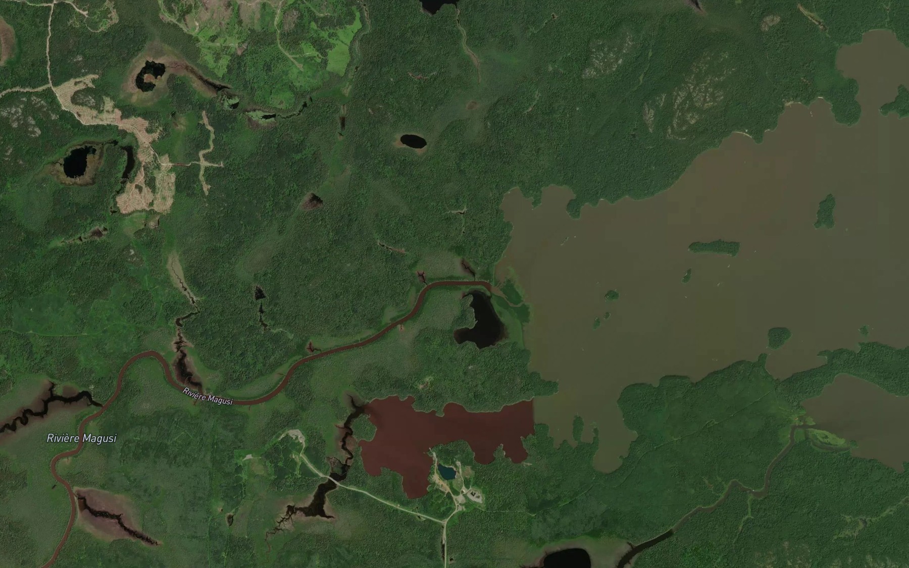 Satellite map of the Riviere Magusi