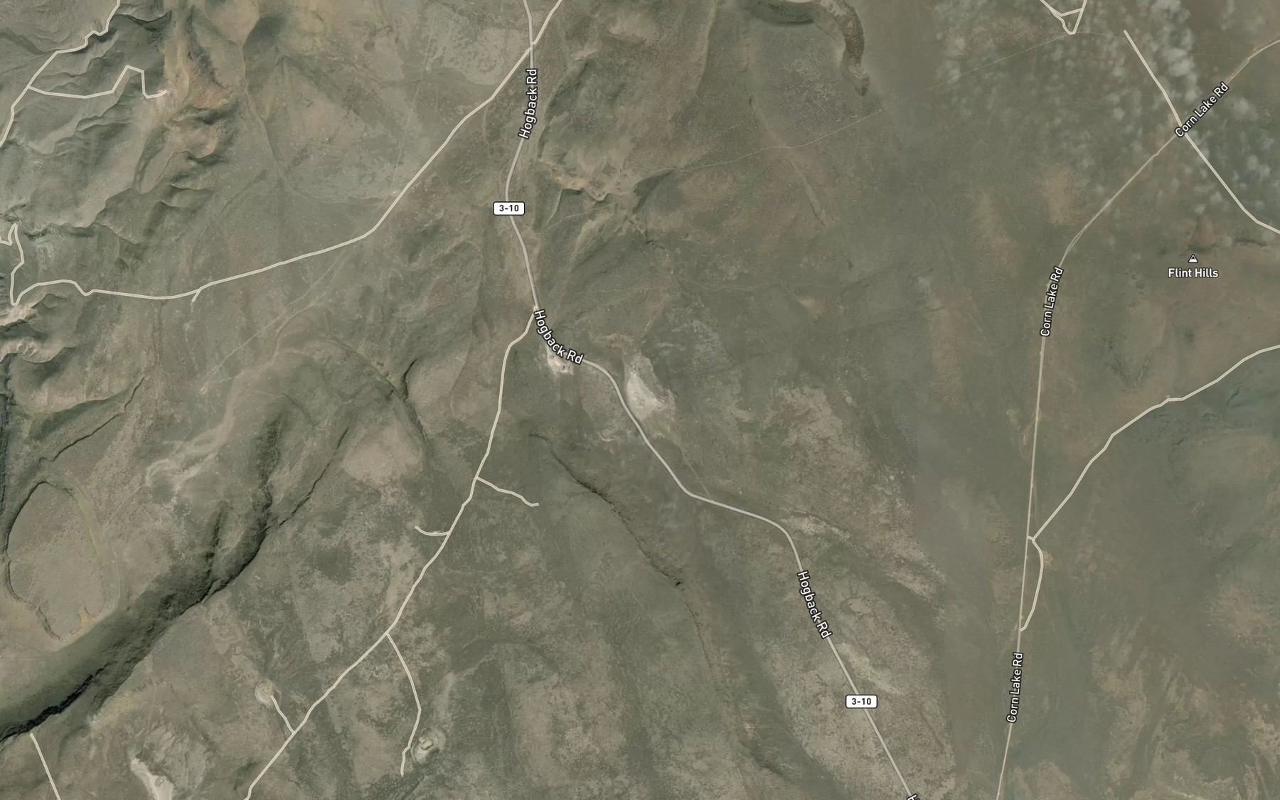 Satellite map of the Soup Lakes