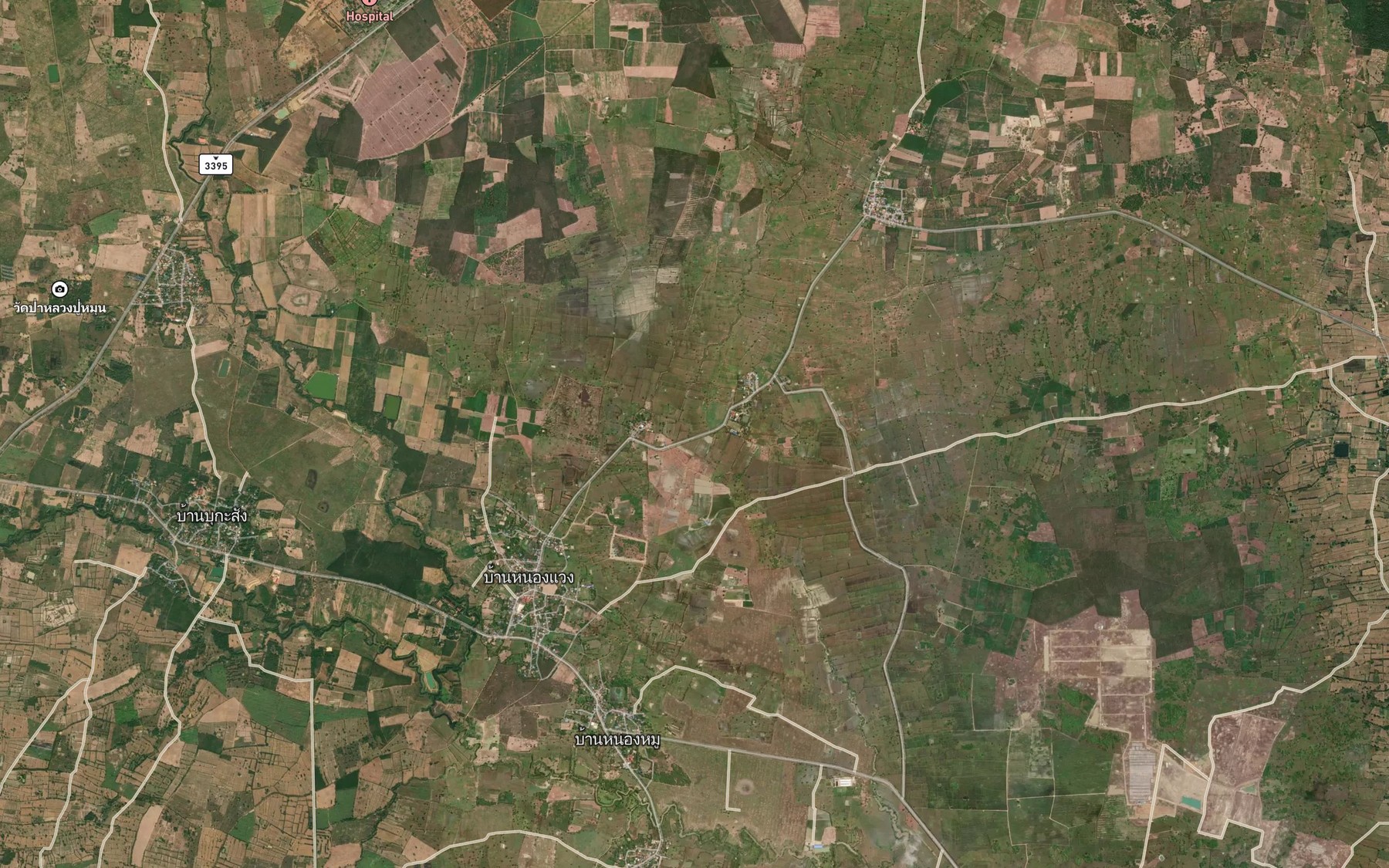 Satellite map of the Khlong Nam Yen