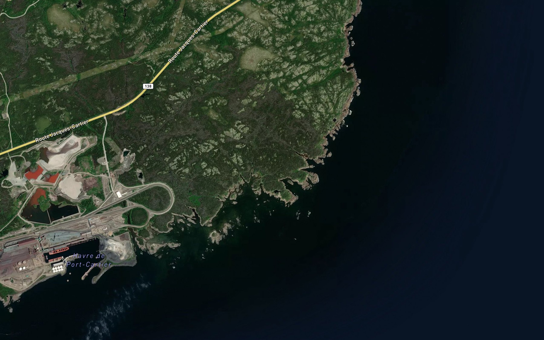 Satellite map of the Baie de Foin