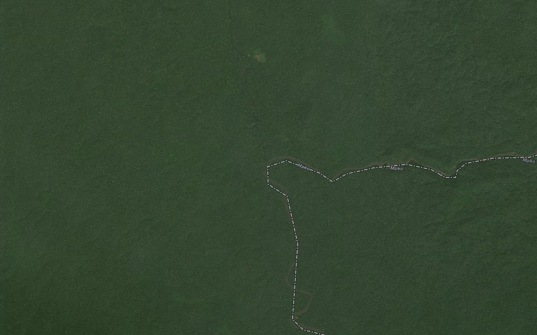 Satellite map of the Okilu