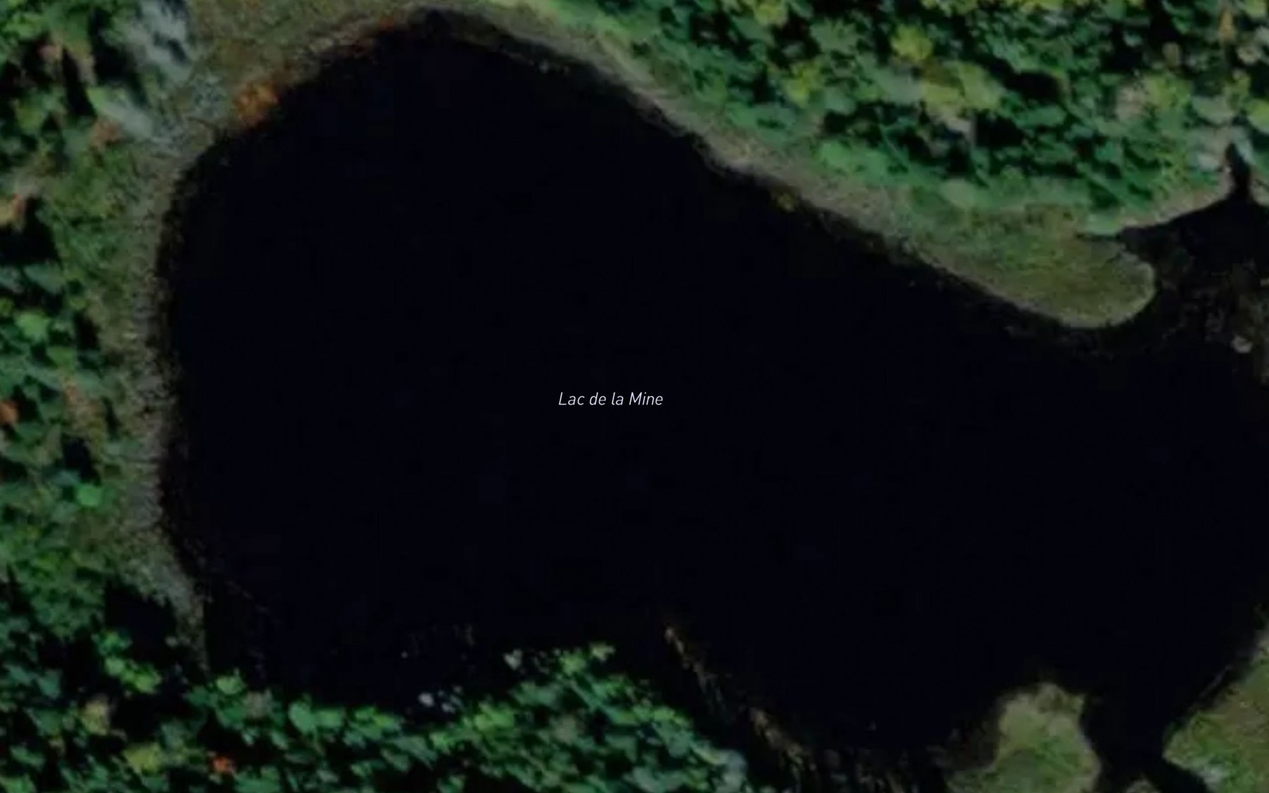 Satellite map of the Lac de la Mine