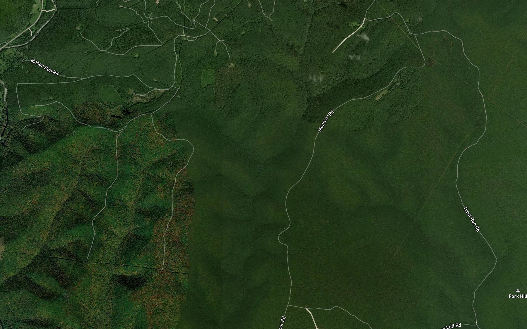 Satellite map of the Right Branch Lushbaugh Run