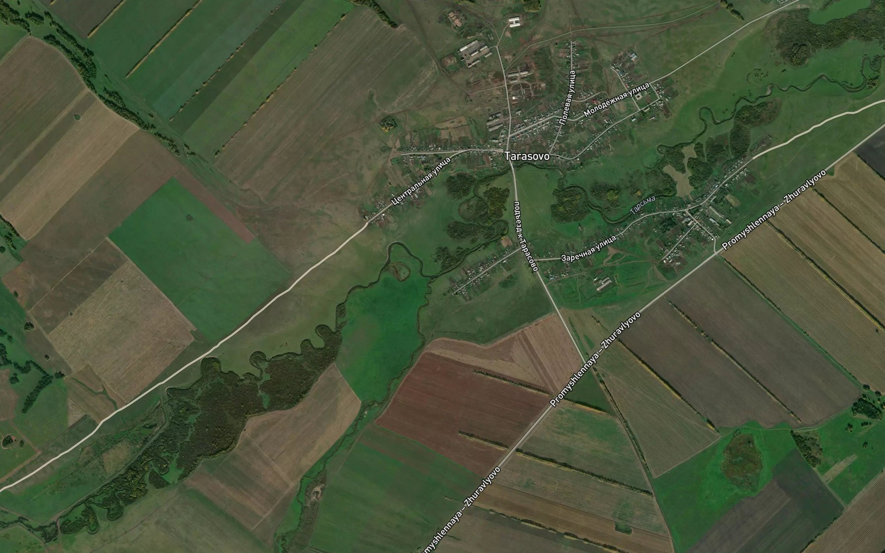 Satellite map of the Istok