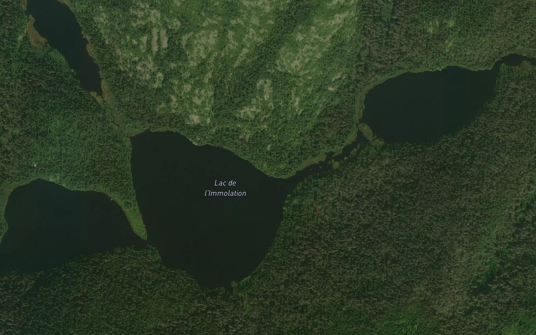 Satellite map of the Lac de l'Immolation