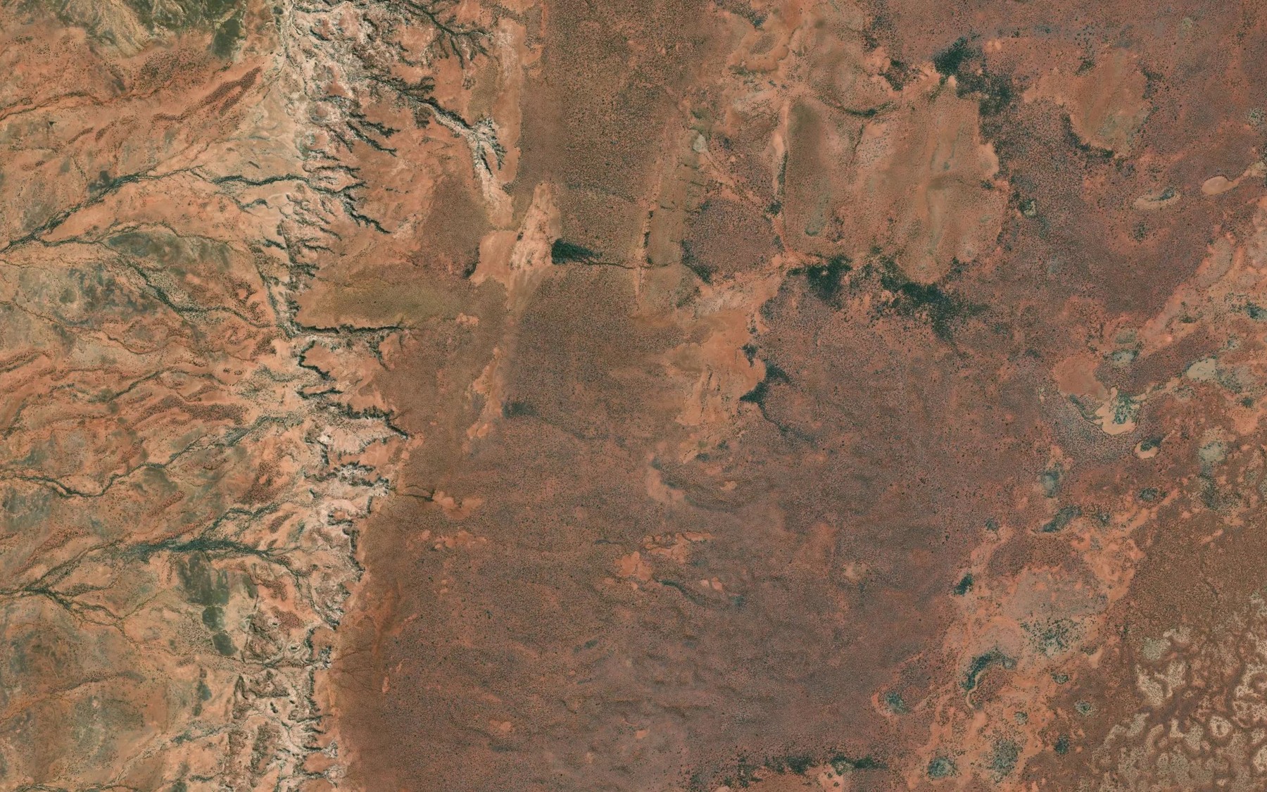 Satellite map of the Nyarra Creek