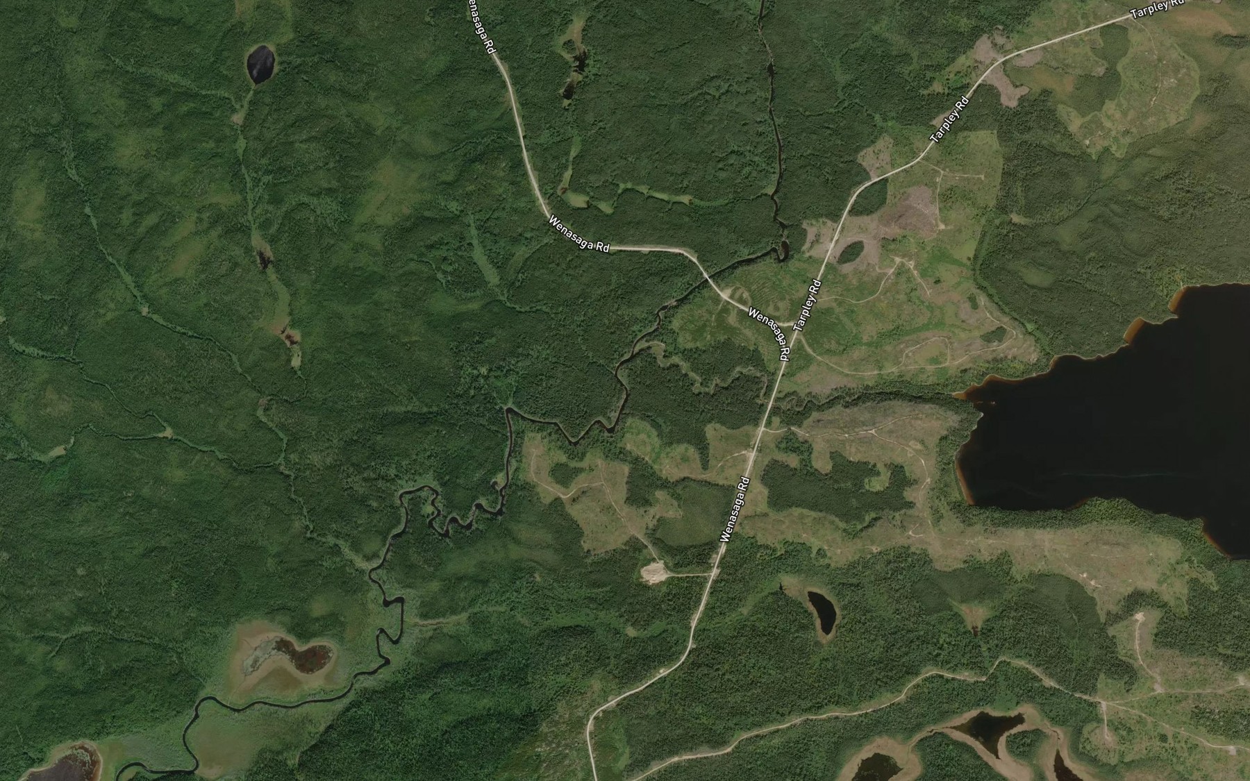 Satellite map of the Jubilee Creek