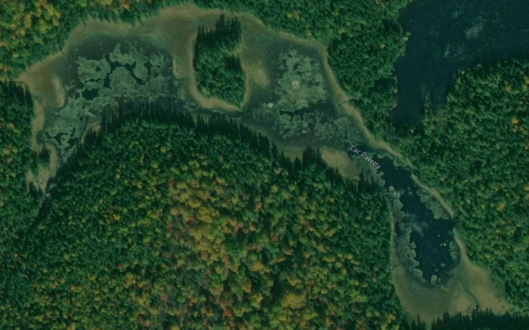 Satellite map of the Lac Pavetta