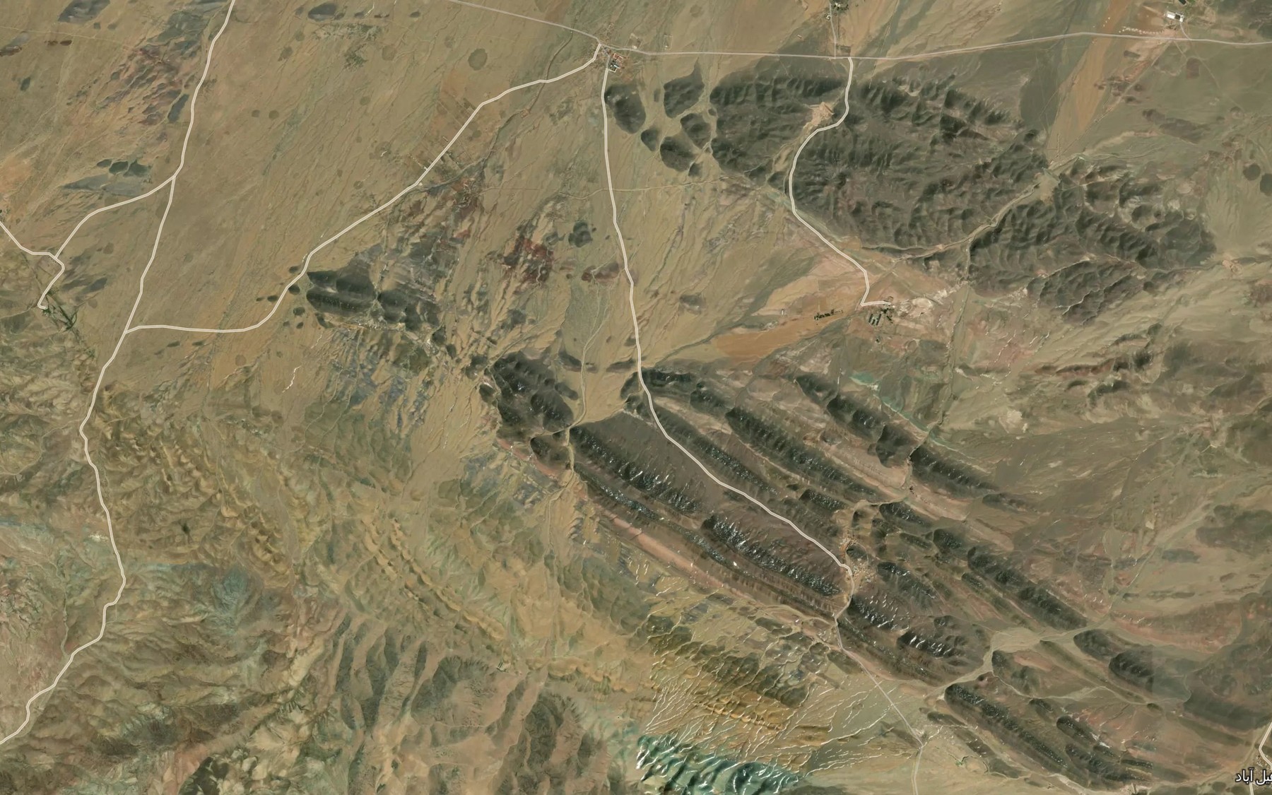 Satellite map of the Zolfi Bolaghi