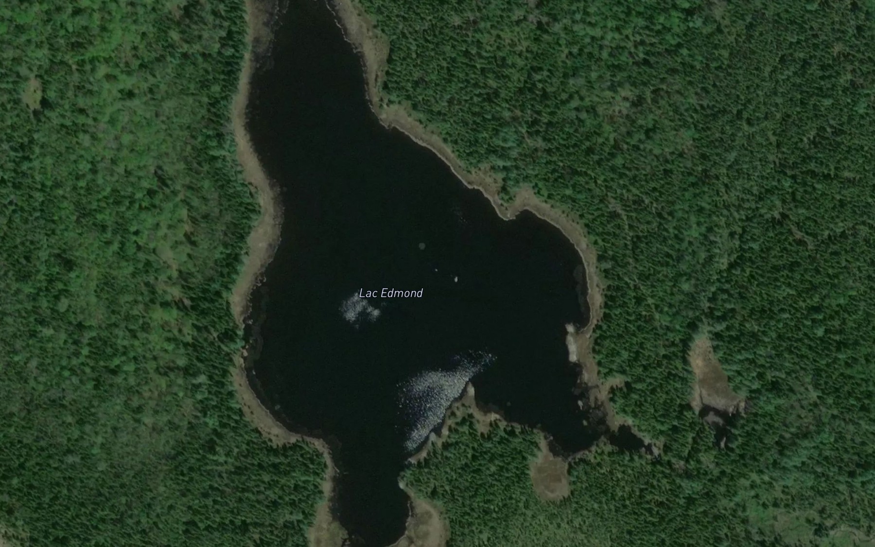 Satellite map of the Lac Edmond