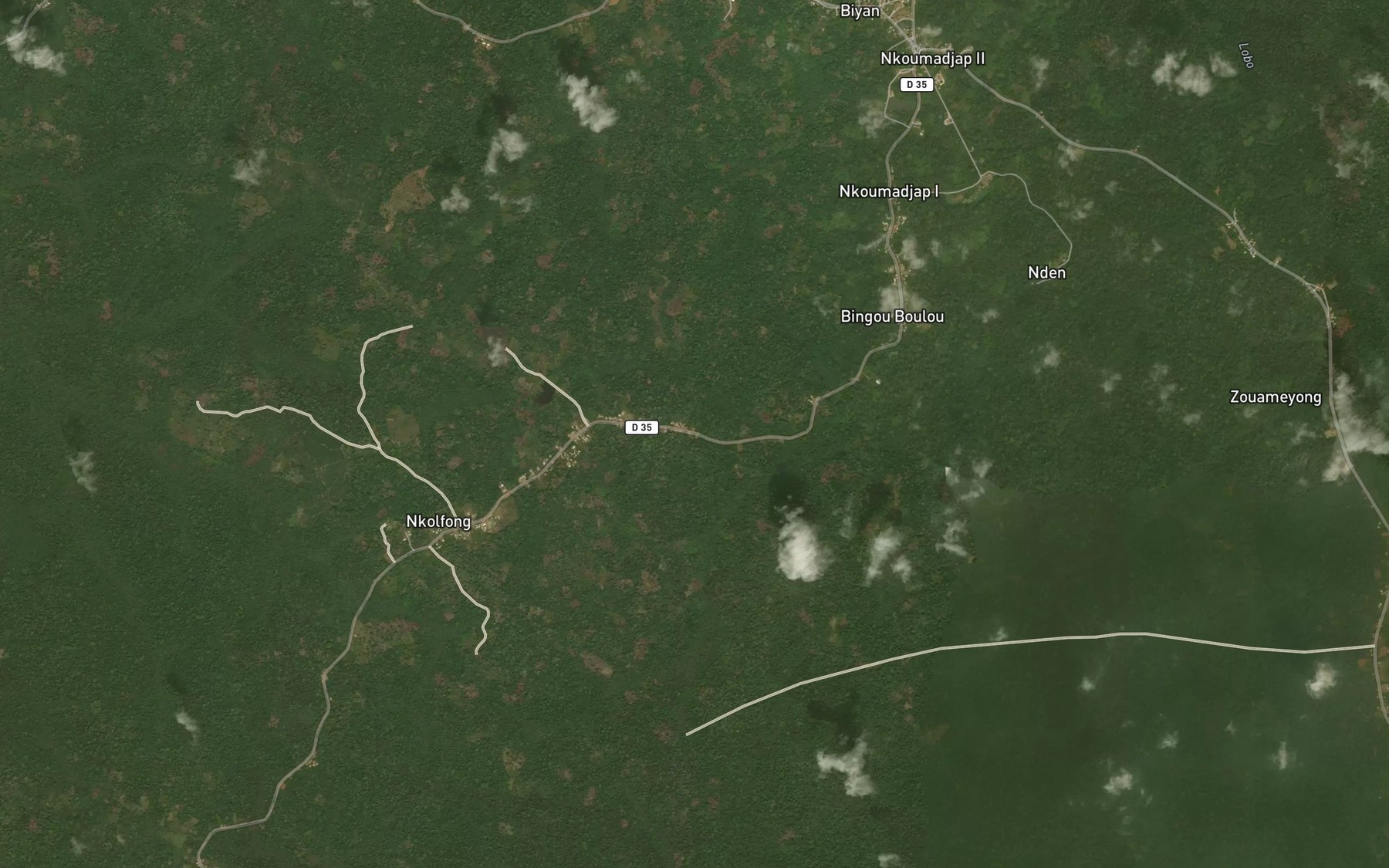 Satellite map of the Mombo