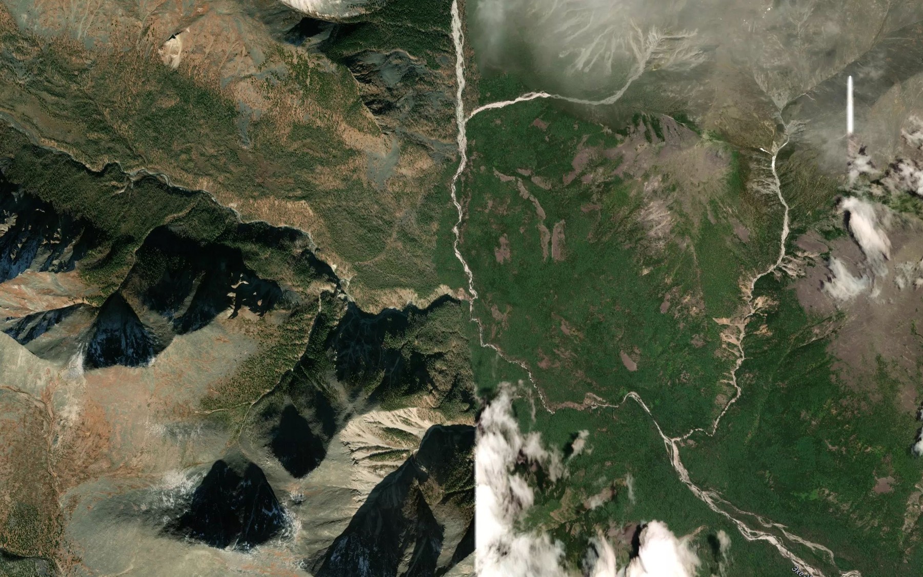 Satellite map of the Uburt-Khongoldoy