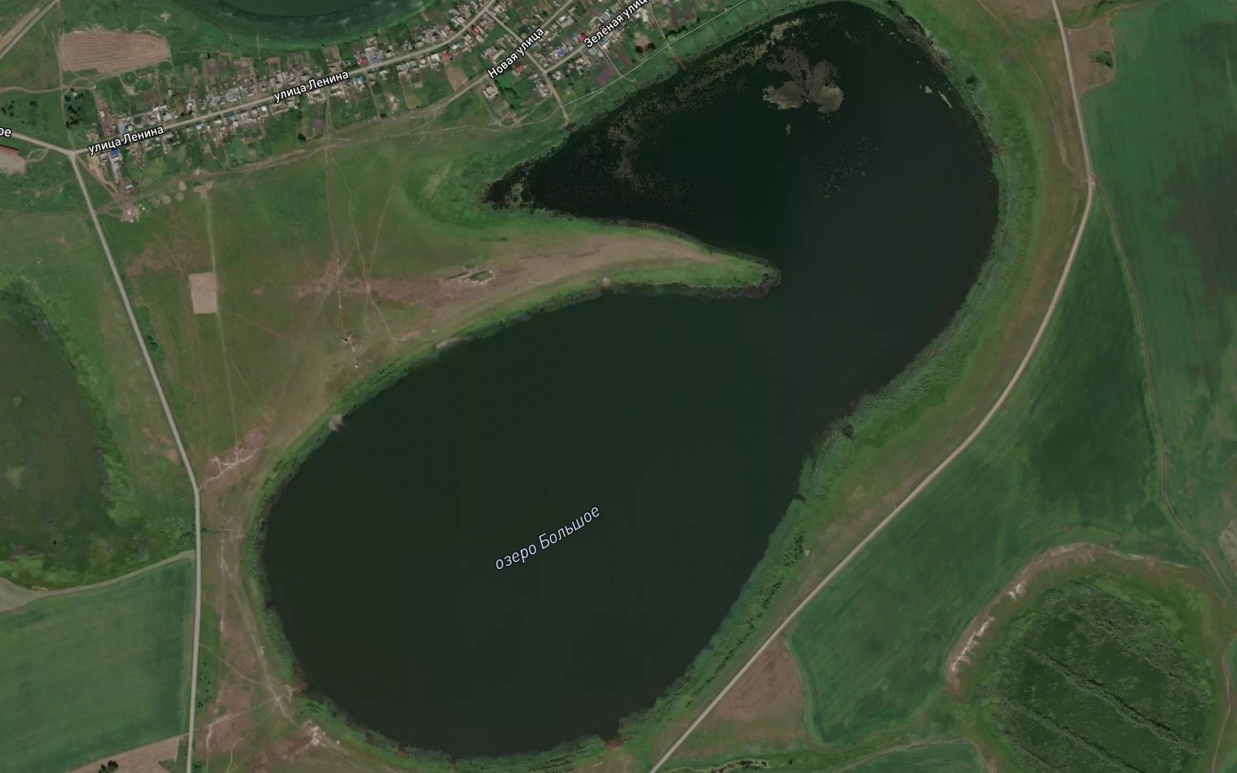 Satellite map of the Ozero Bol'shoye