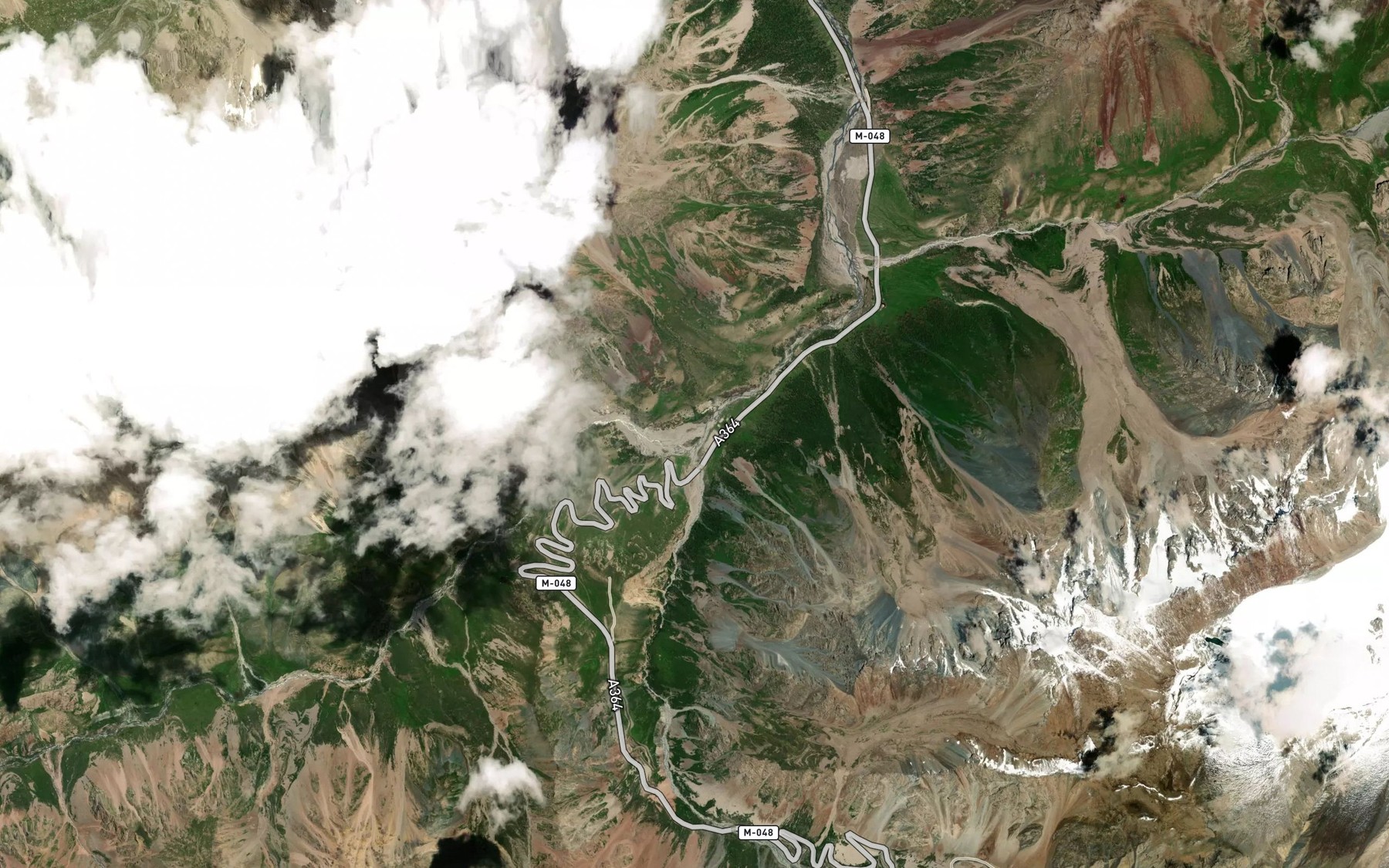 Satellite map of the Keregetash