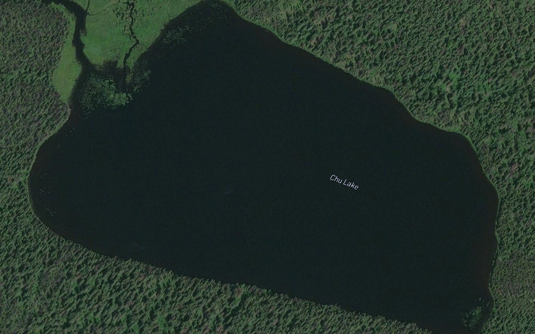 Satellite map of the Chu Lake