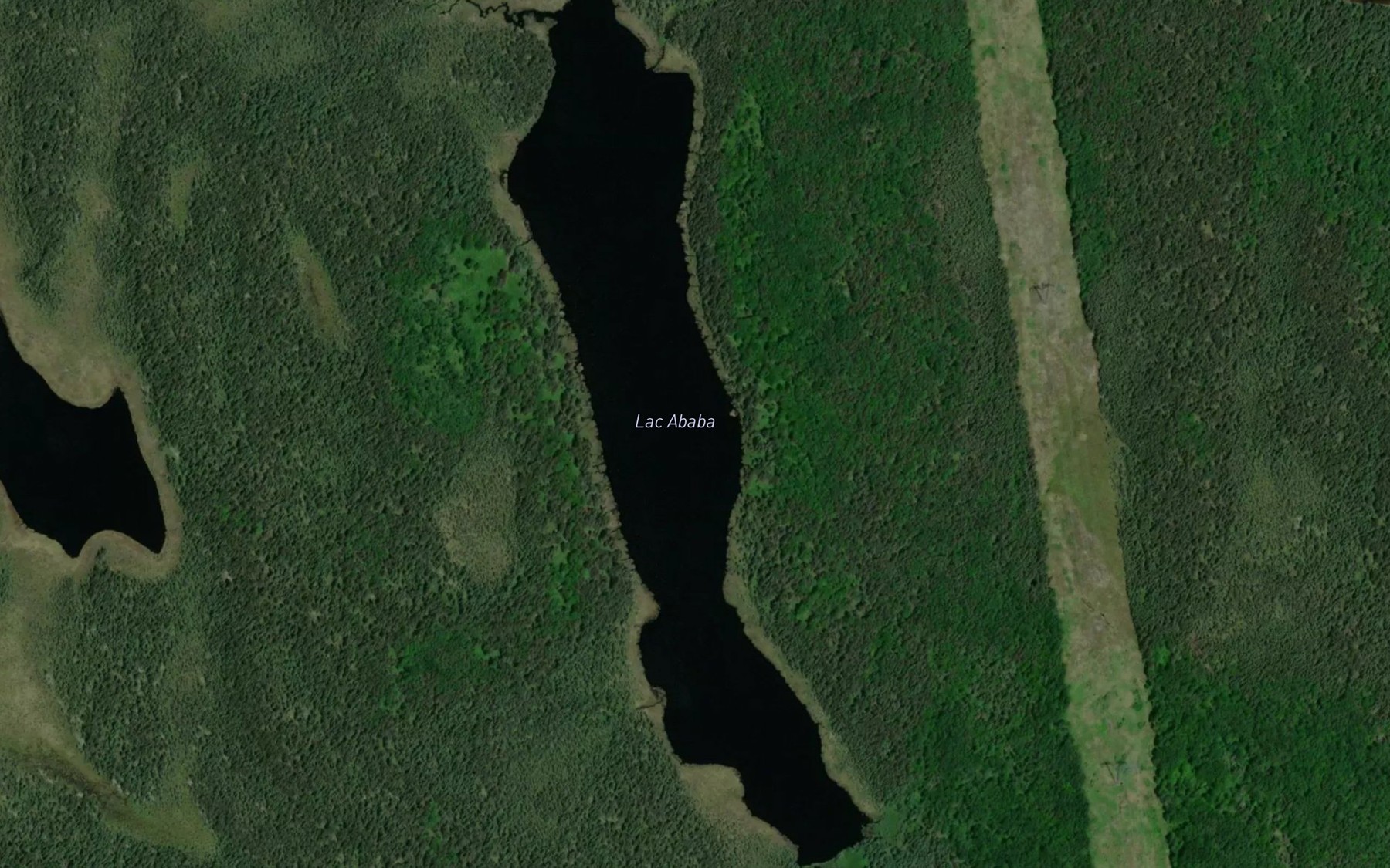 Satellite map of the Lac Ababa