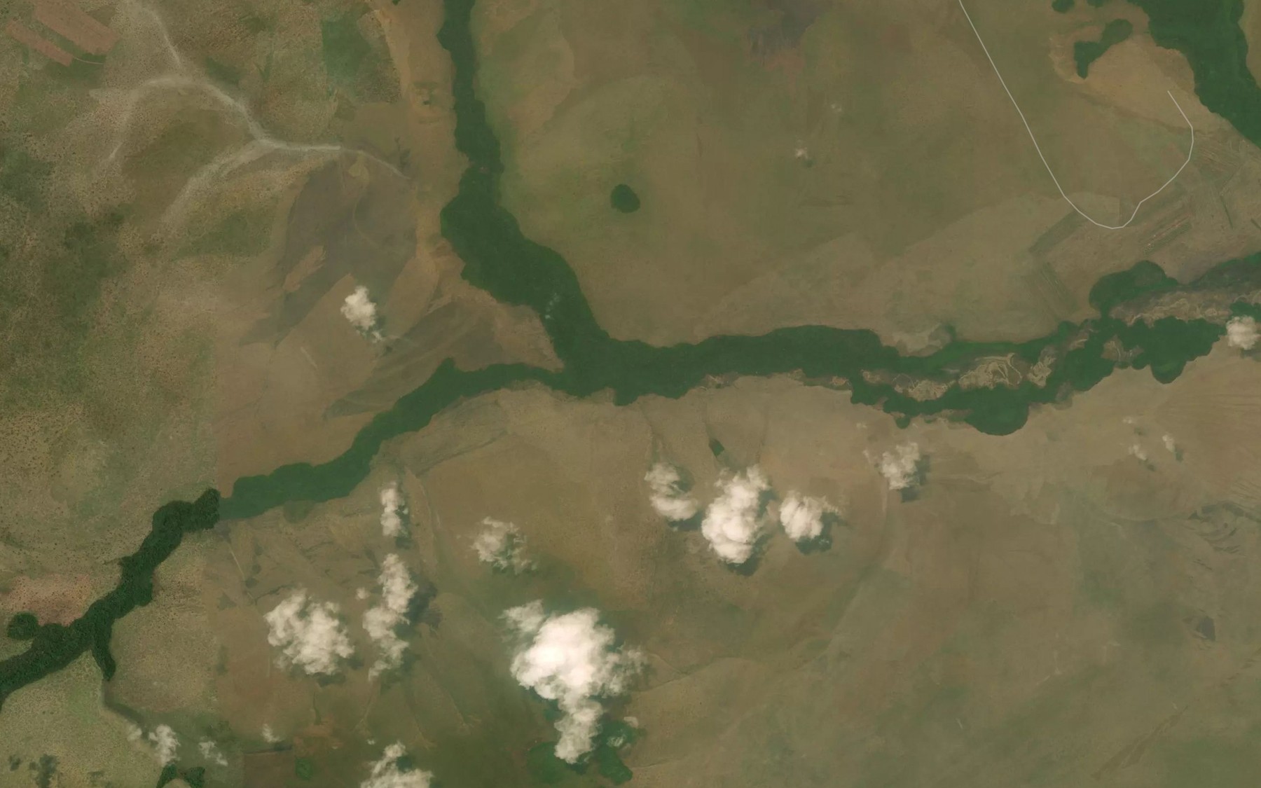 Satellite map of the Ngandzan