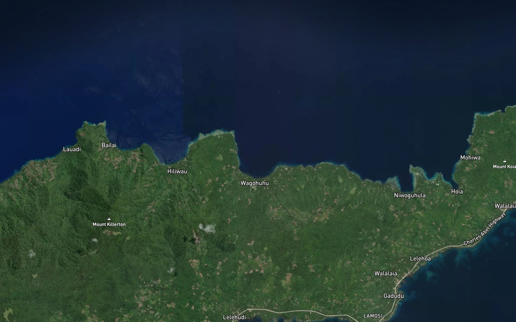 Satellite map of the Gigitupa Bay