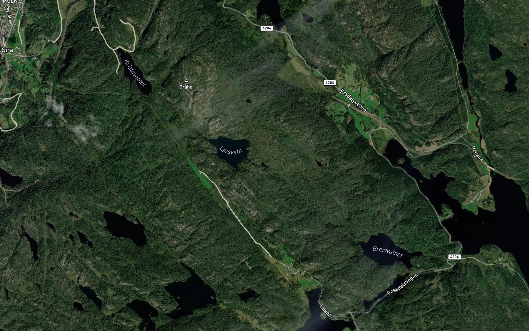 Satellite map of the Tanjen