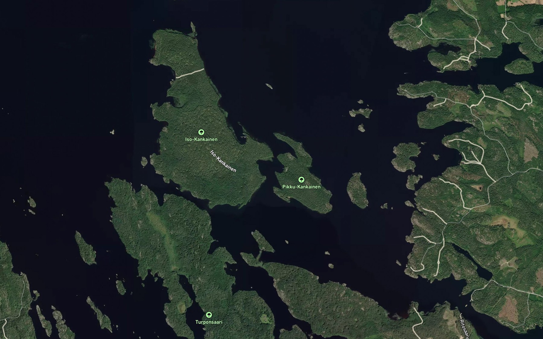 Satellite map of the Kankaissalmi