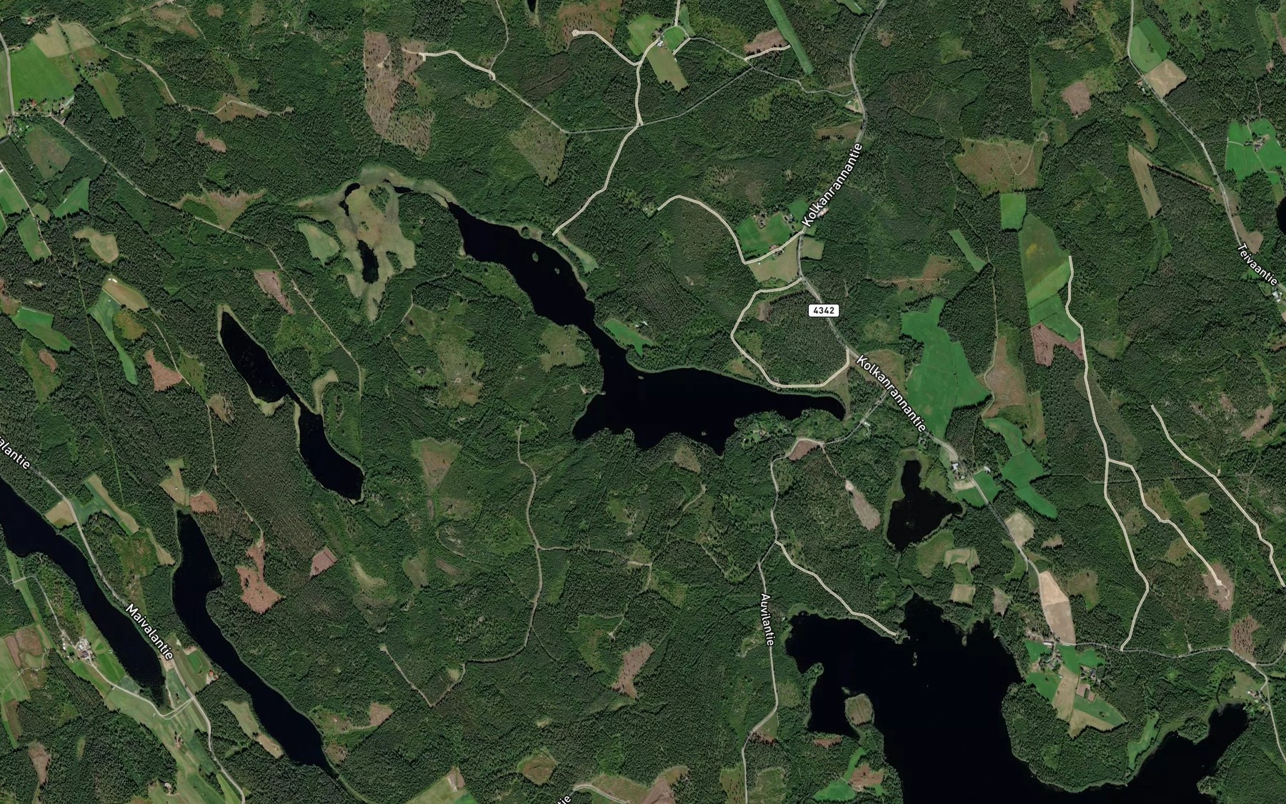 Satellite map of the Syomajarvi
