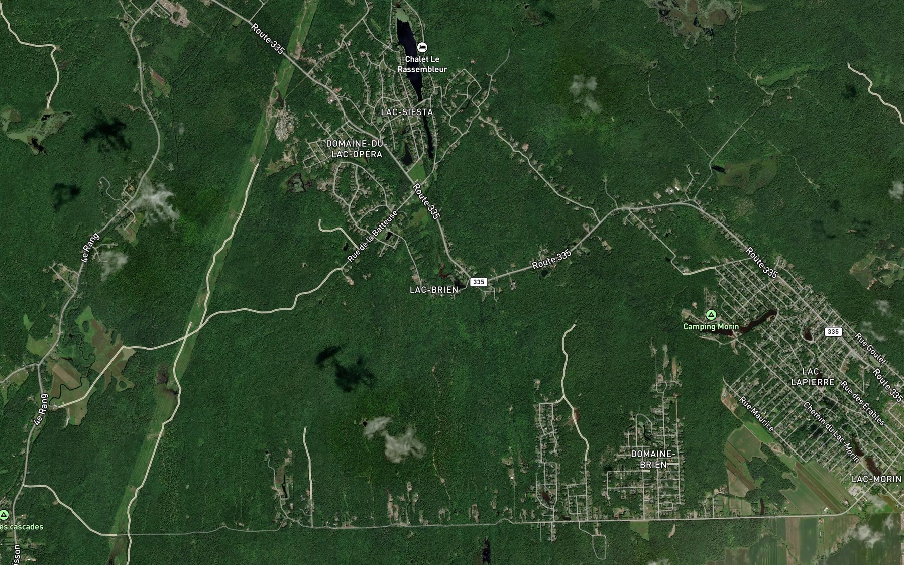 Satellite map of the Lac Brien