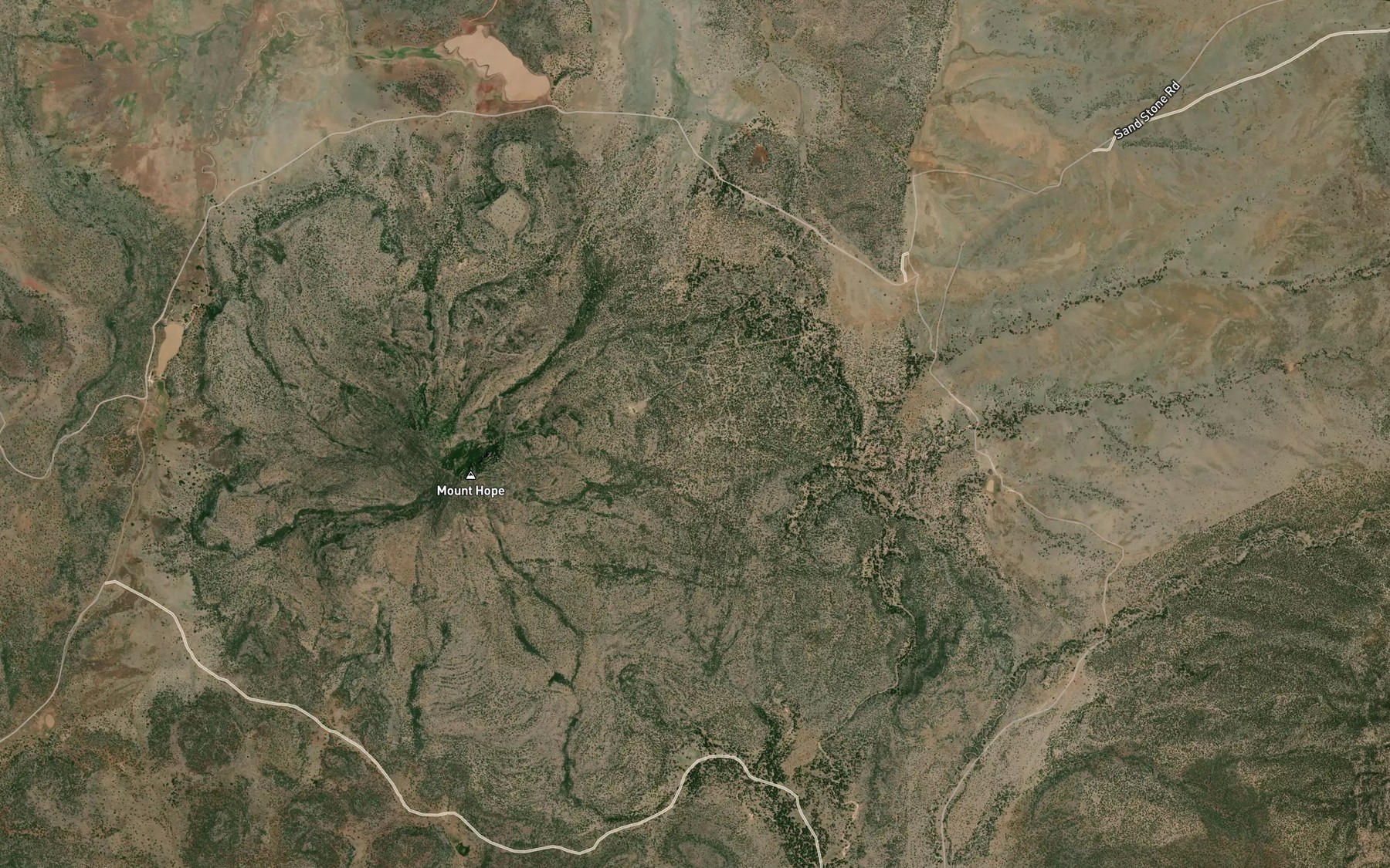 Satellite map of the Lower Mount Hope Spring