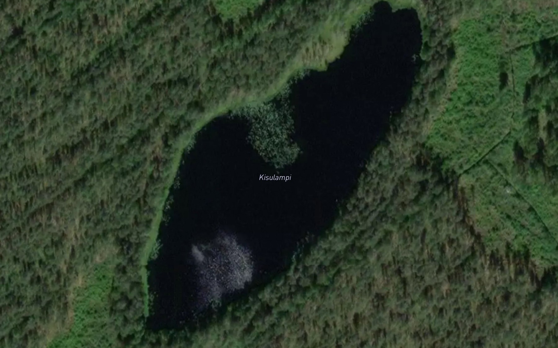 Satellite map of the Kisulampi