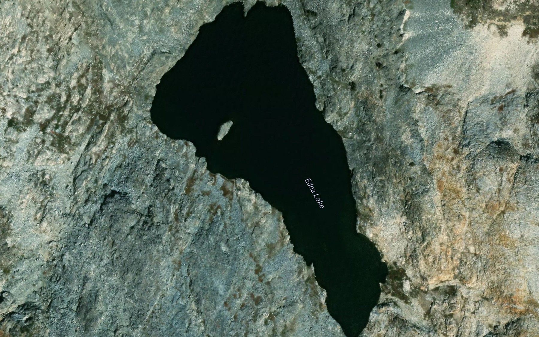 Satellite map of the Edna Lake