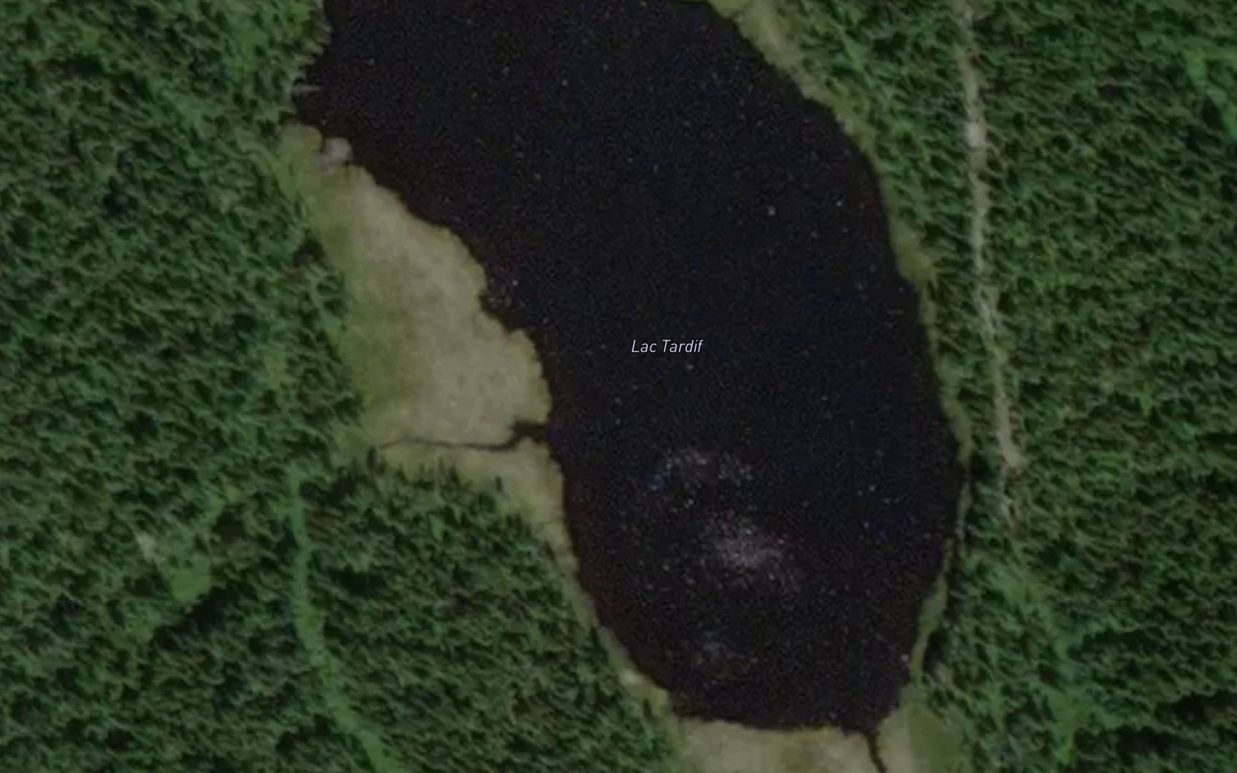 Satellite map of the Lac Tardif