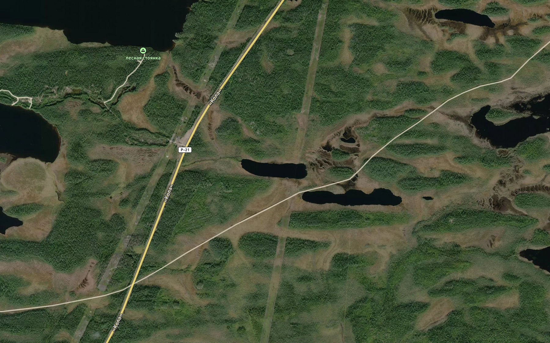 Satellite map of the Ozero Vtoroye Voron'ye