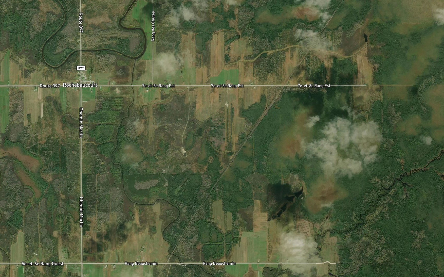Satellite map of the Ruisseau Brouard