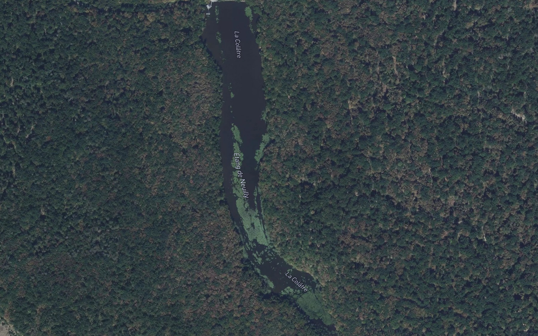 Satellite map of the Etang de Neuilly