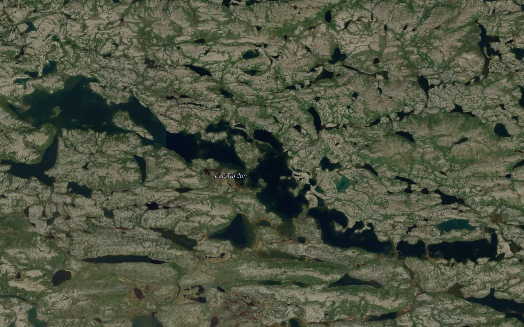 Satellite map of the Lac Tardon