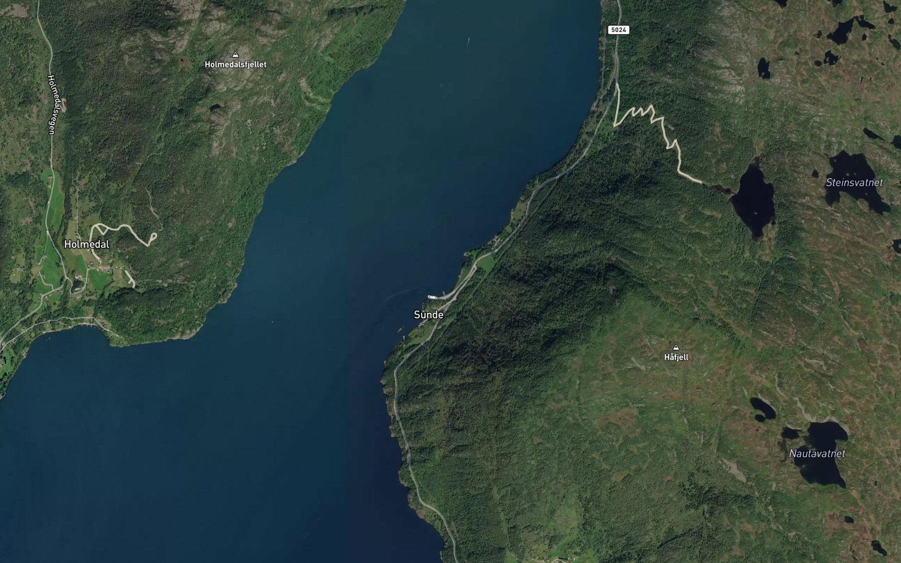 Satellite map of the Geitavika