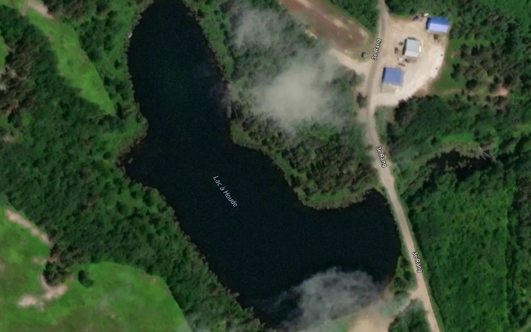 Satellite map of the Lac a Houde